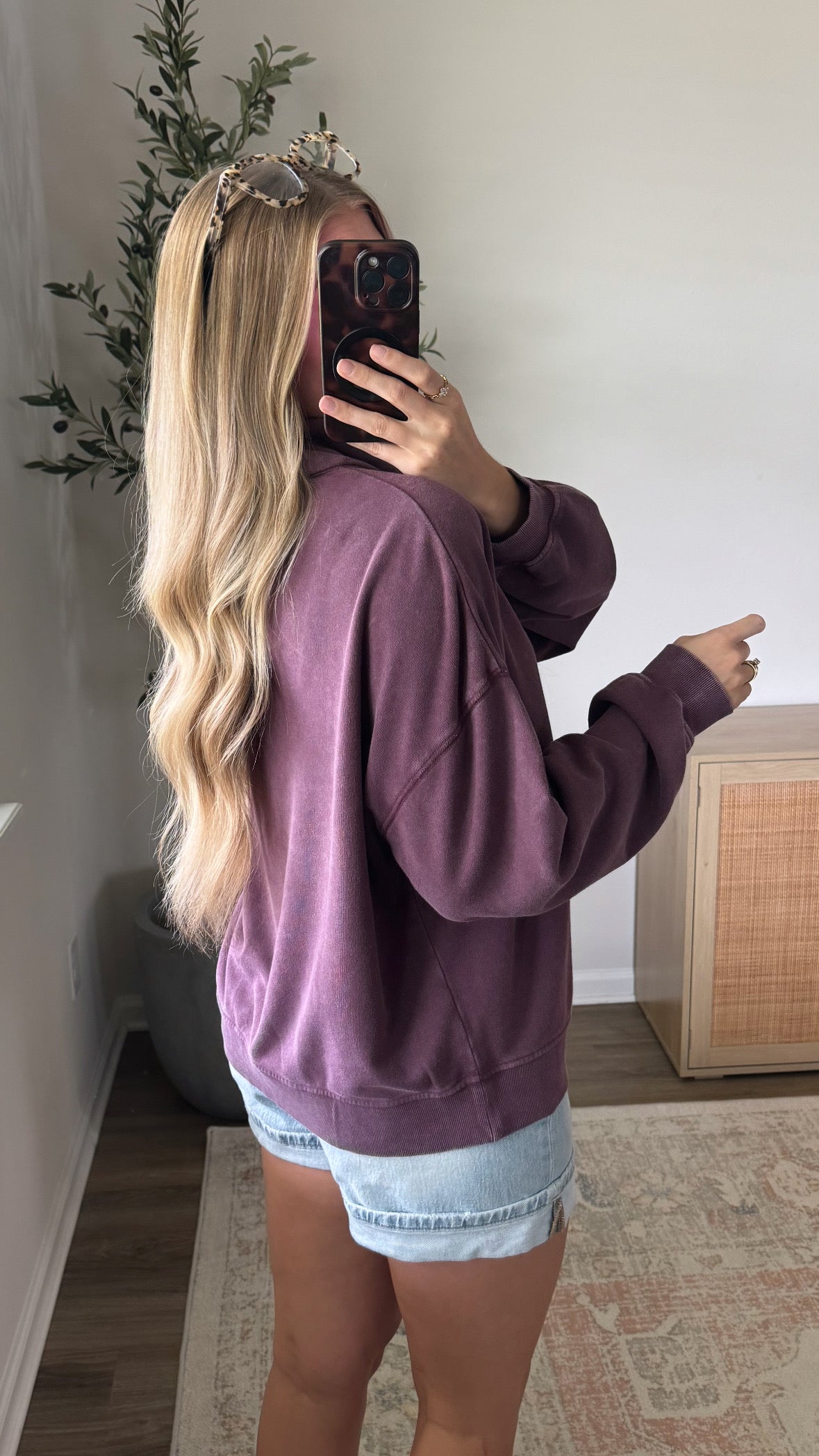 Hazel Henley Pullover / Dark Cherry