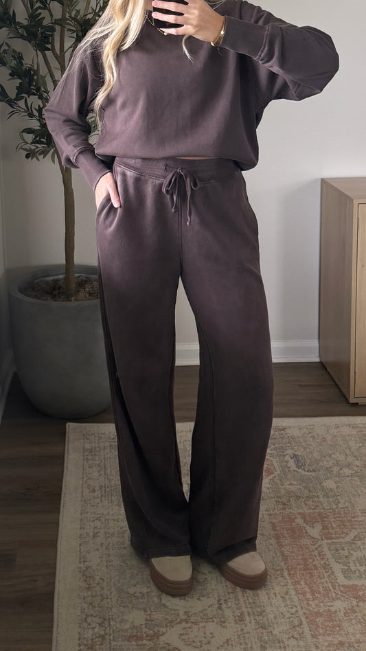Maddie Sweatpants / Dark Brown