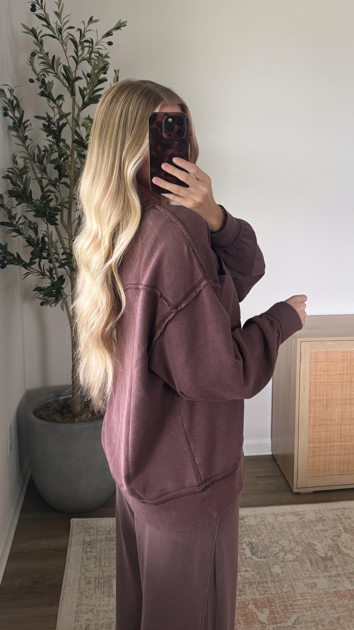 Brielle Pullover / Dark Cherry