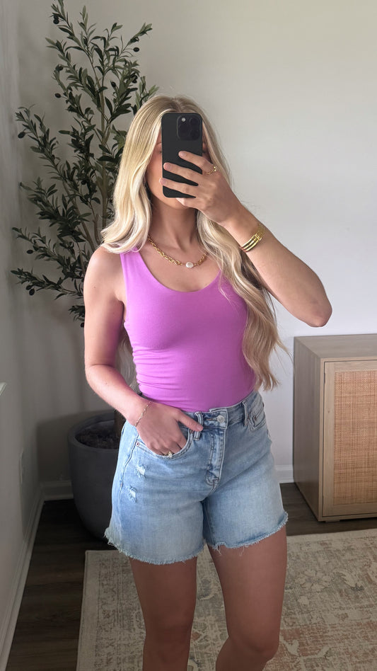 3 Colors / V-Neck Double Lined Basic