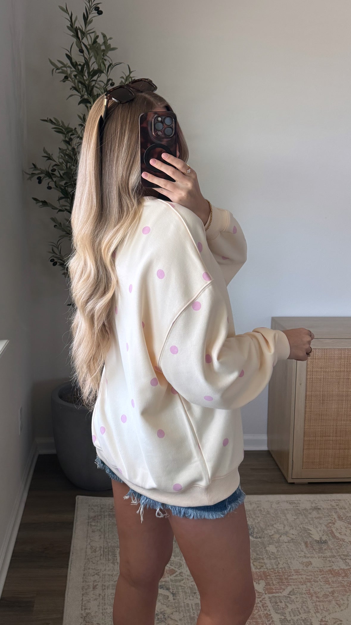 PREORDER (3/9) Polka Dot Pullover / Butter Yellow