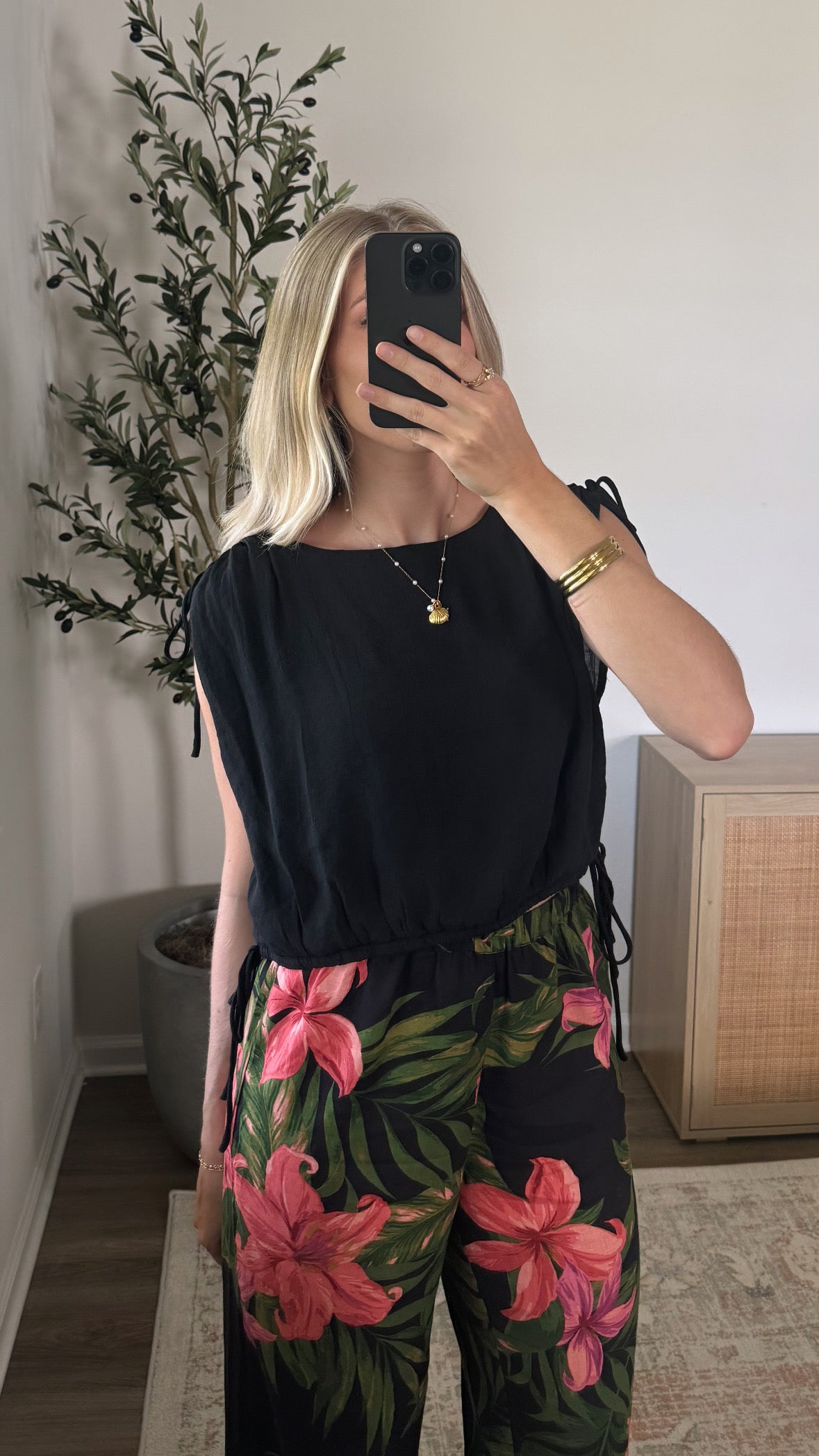 Jessi Tie Top / Black