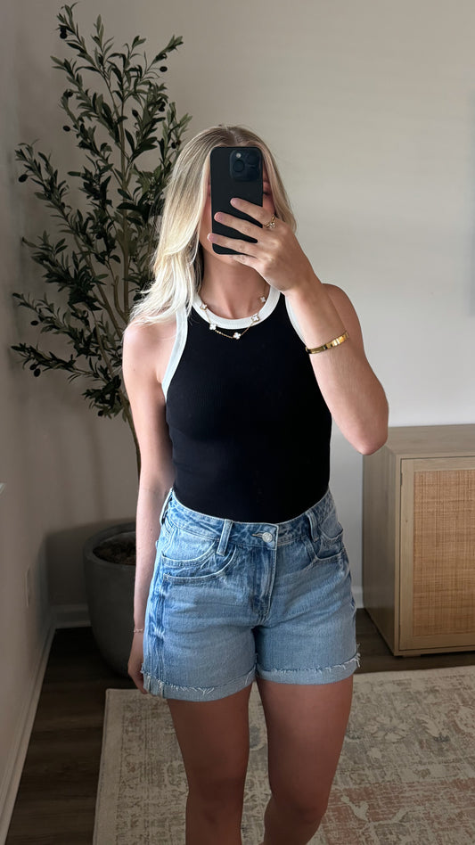 Contrast Tank / Black