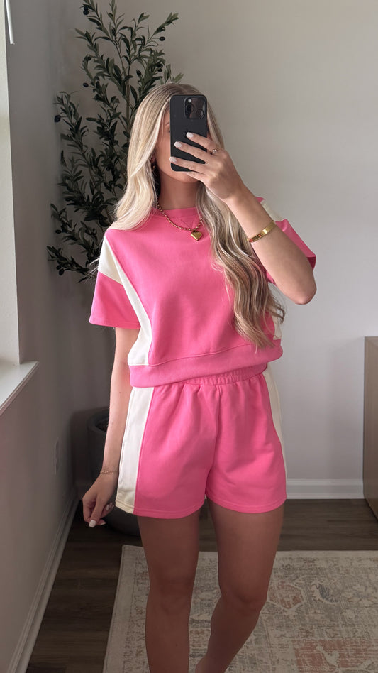 Maya Contrast Set / Pink