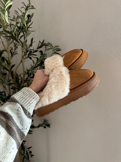 Platform Slipper / Chestnut