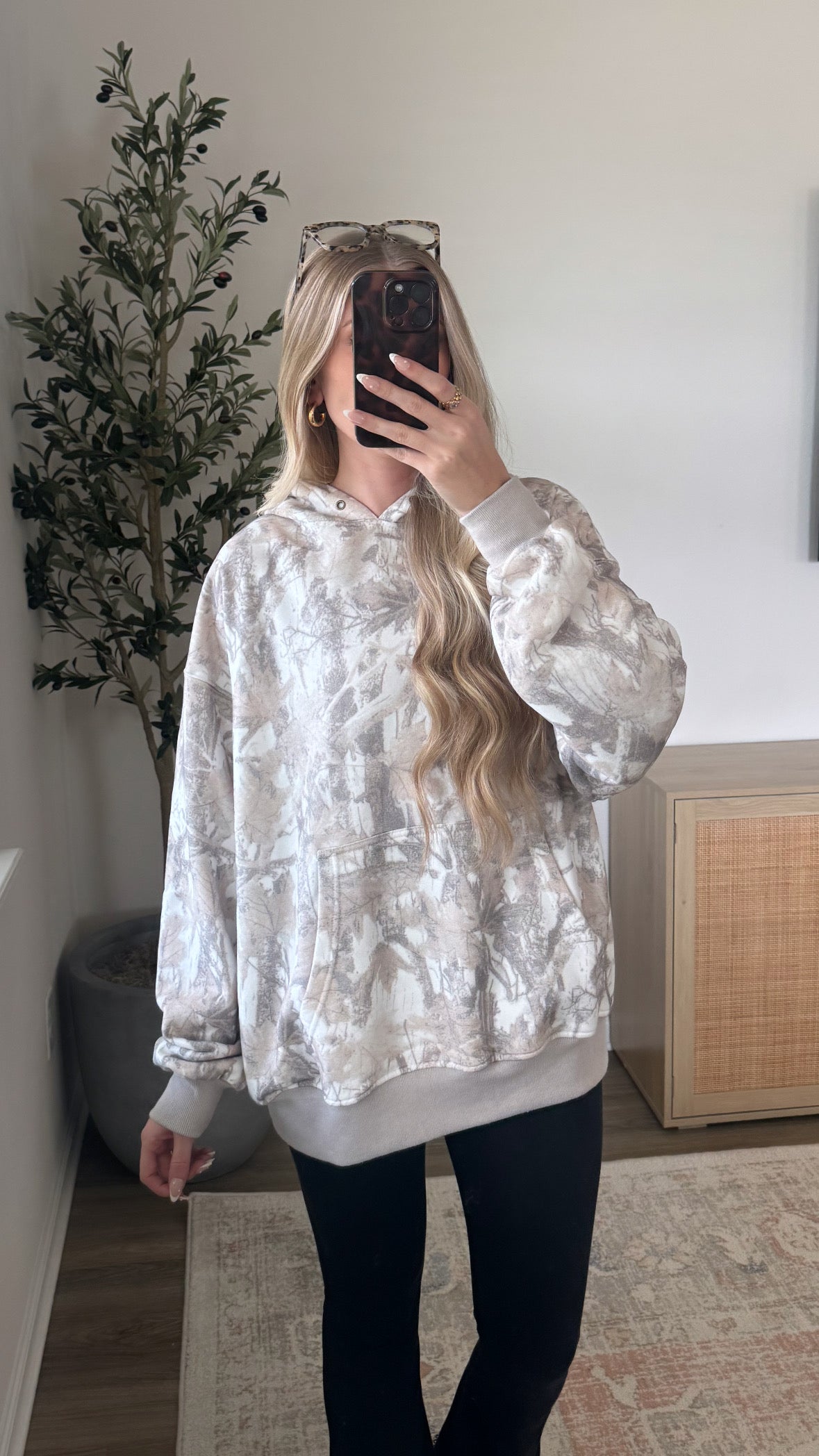 Grey Camo Hoodie