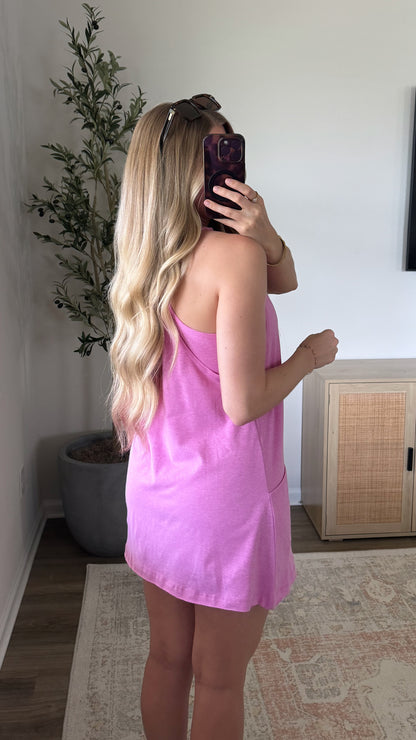 Romper Dress / Heather Mauve