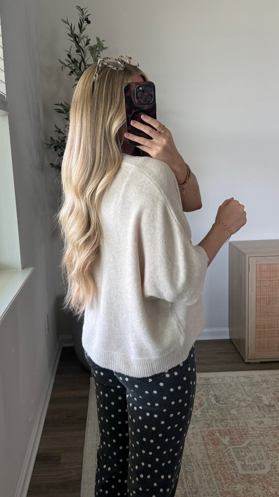 Chloe Short Sleeve Cardigan / Oatmeal
