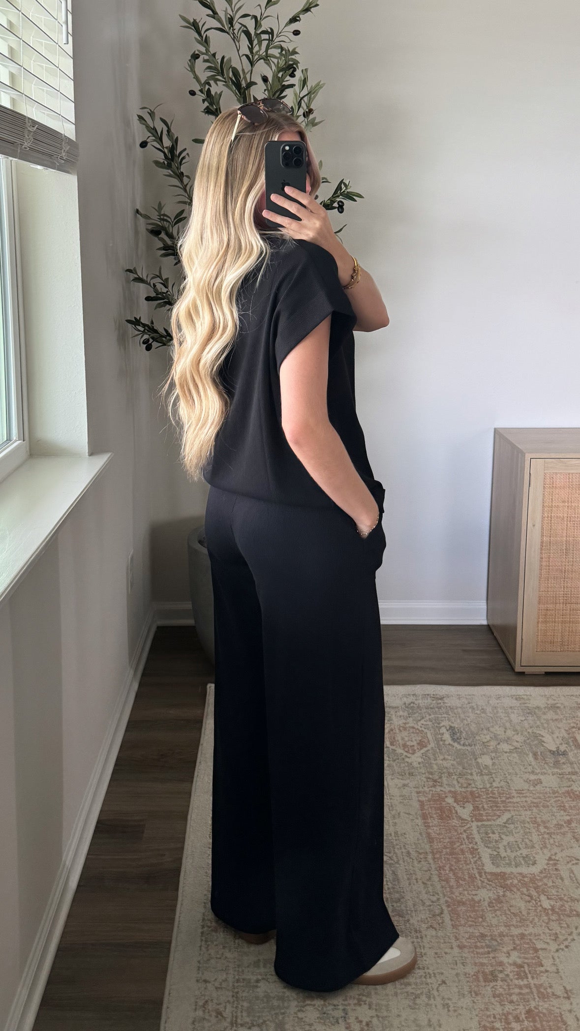 Haven Ribbed Set / Black