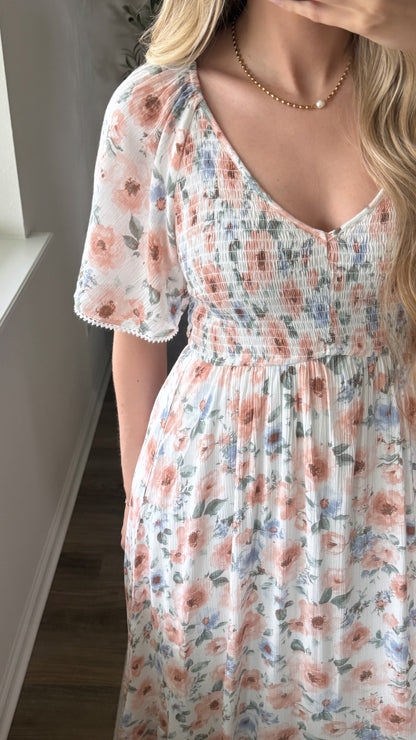 Pink Petal Maxi Dress