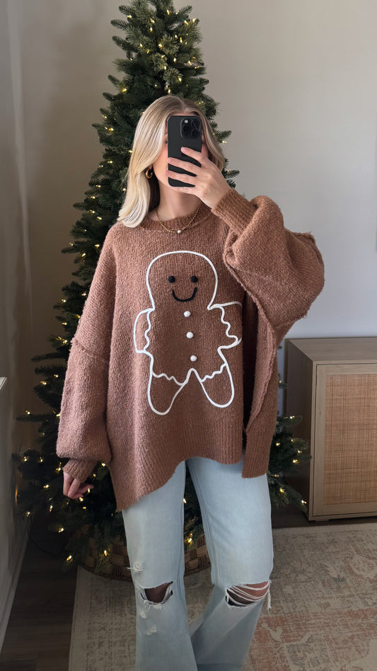 Gingerbread Oversized Sweater