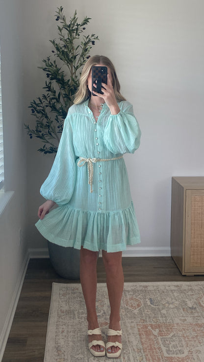 Gracelyn Dress / Mint Green