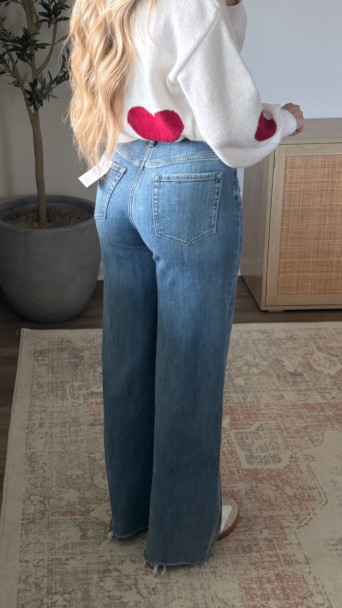 Vanessa Wide Leg Denim / Med Wash