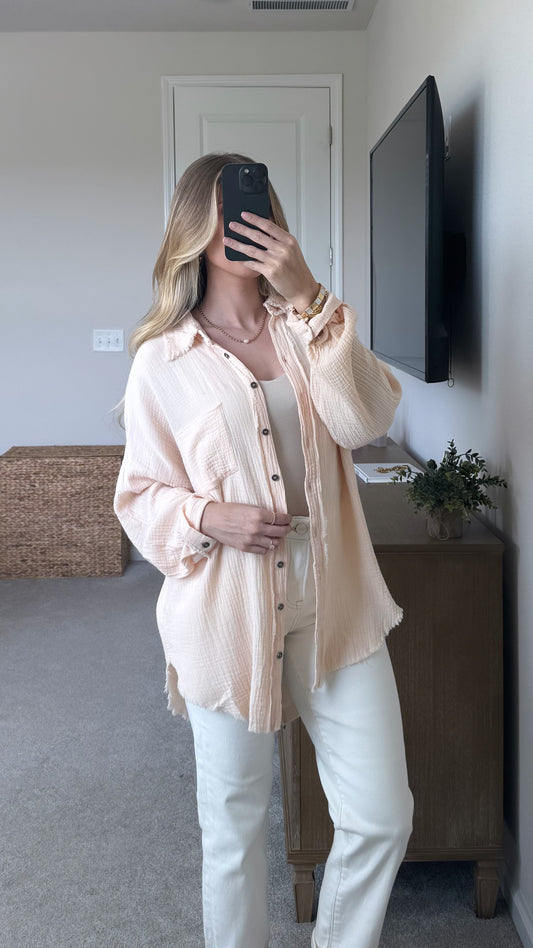 Poolside Gauze Top / Natural