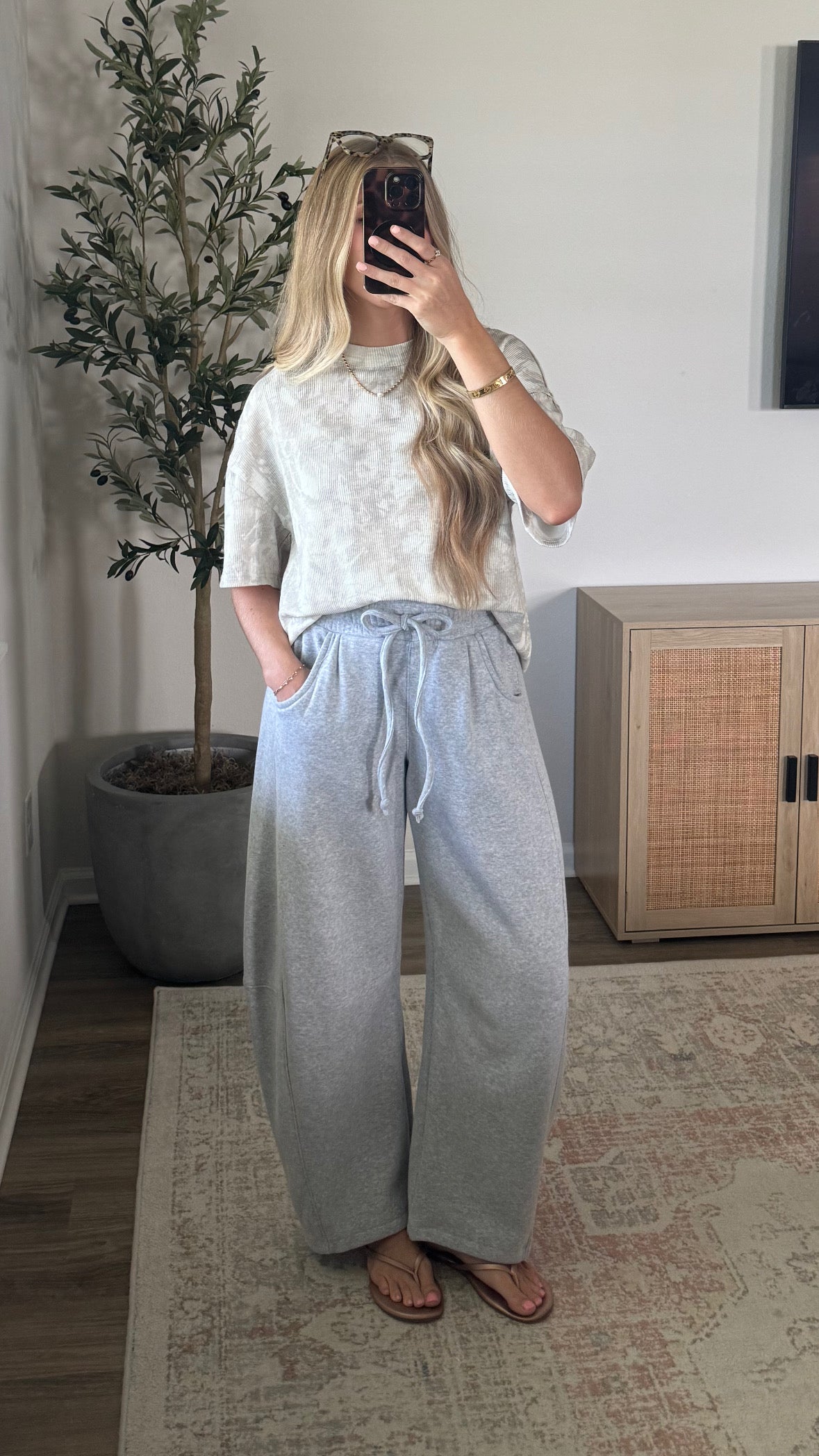 Barrel Sweatpants / Light Grey