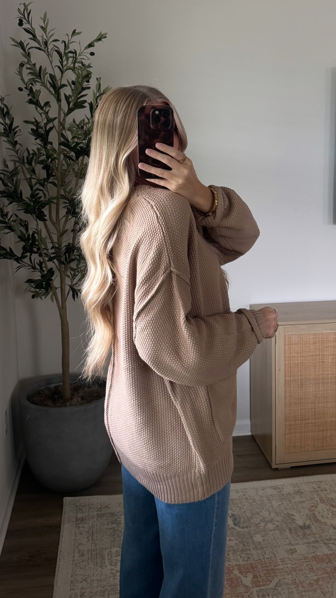 Skylar Waffle Cardigan