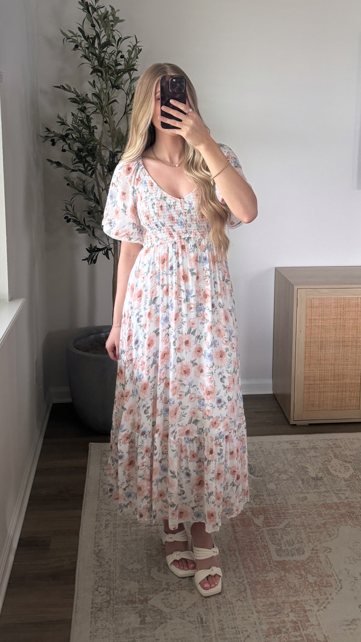 Pink Petal Maxi Dress
