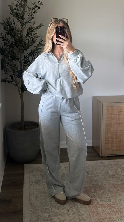 Running Errands Sweat Set / Grey