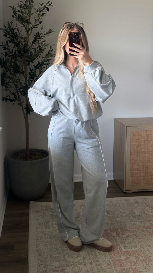 Running Errands Sweat Set / Grey