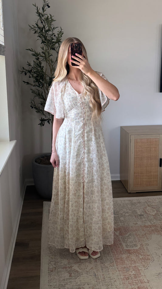 Honey Blossom Maxi Dress / Floral