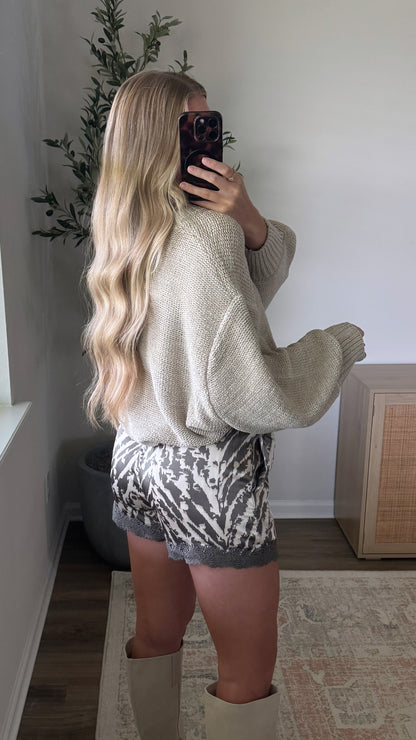 PREORDER (estimated to ship 8/21) - Jayla Knit Sweater / Sand Beige