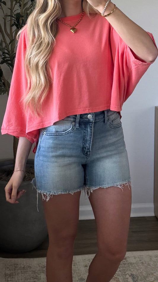 Kayla Denim Shorts / Med Wash