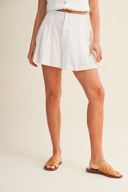 Cabana Shorts Set / White