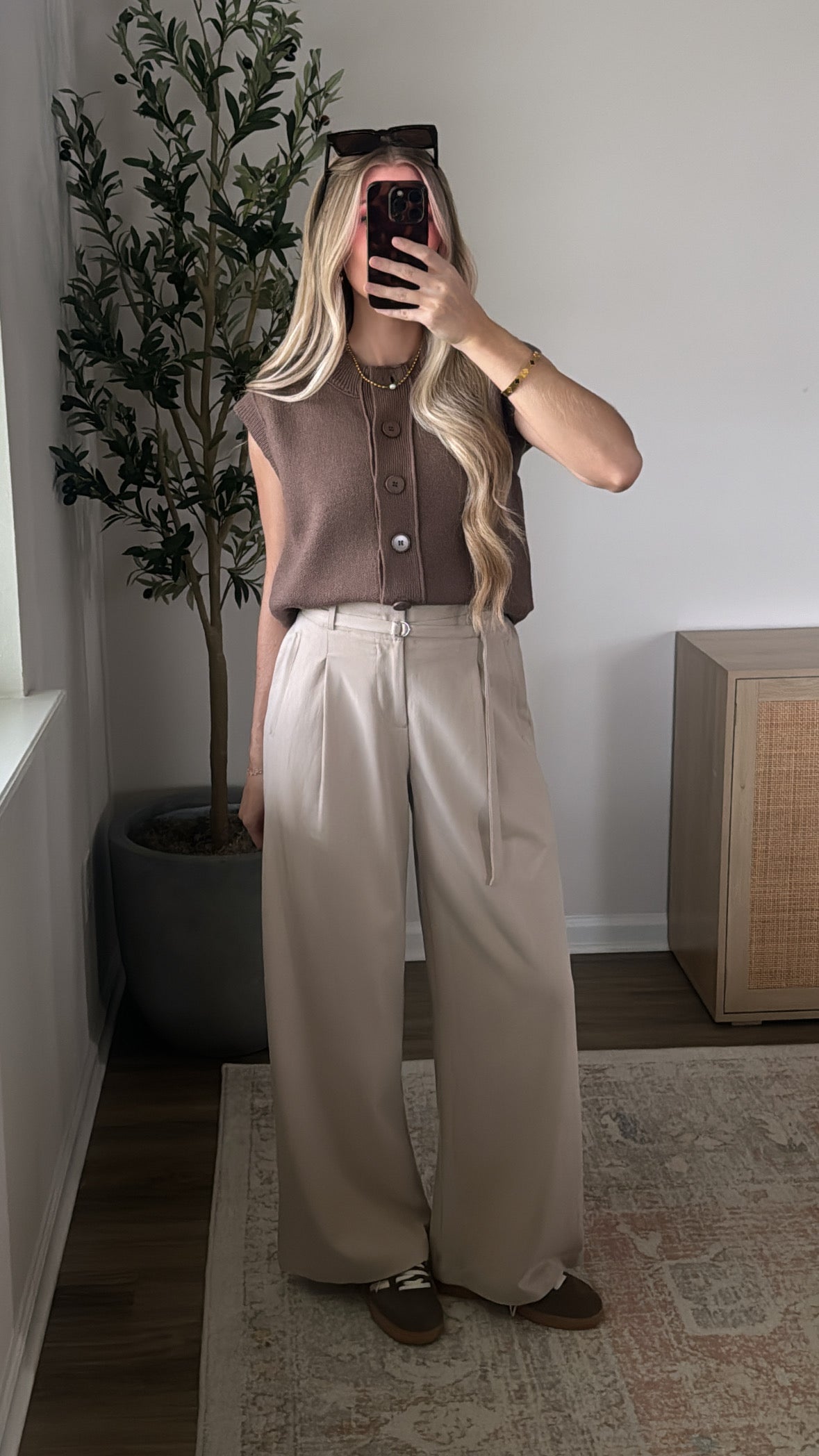Hazel Sweater Vest / Brown