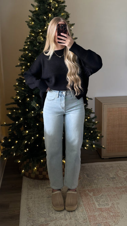 Amanda Barrel Denim / Light Wash