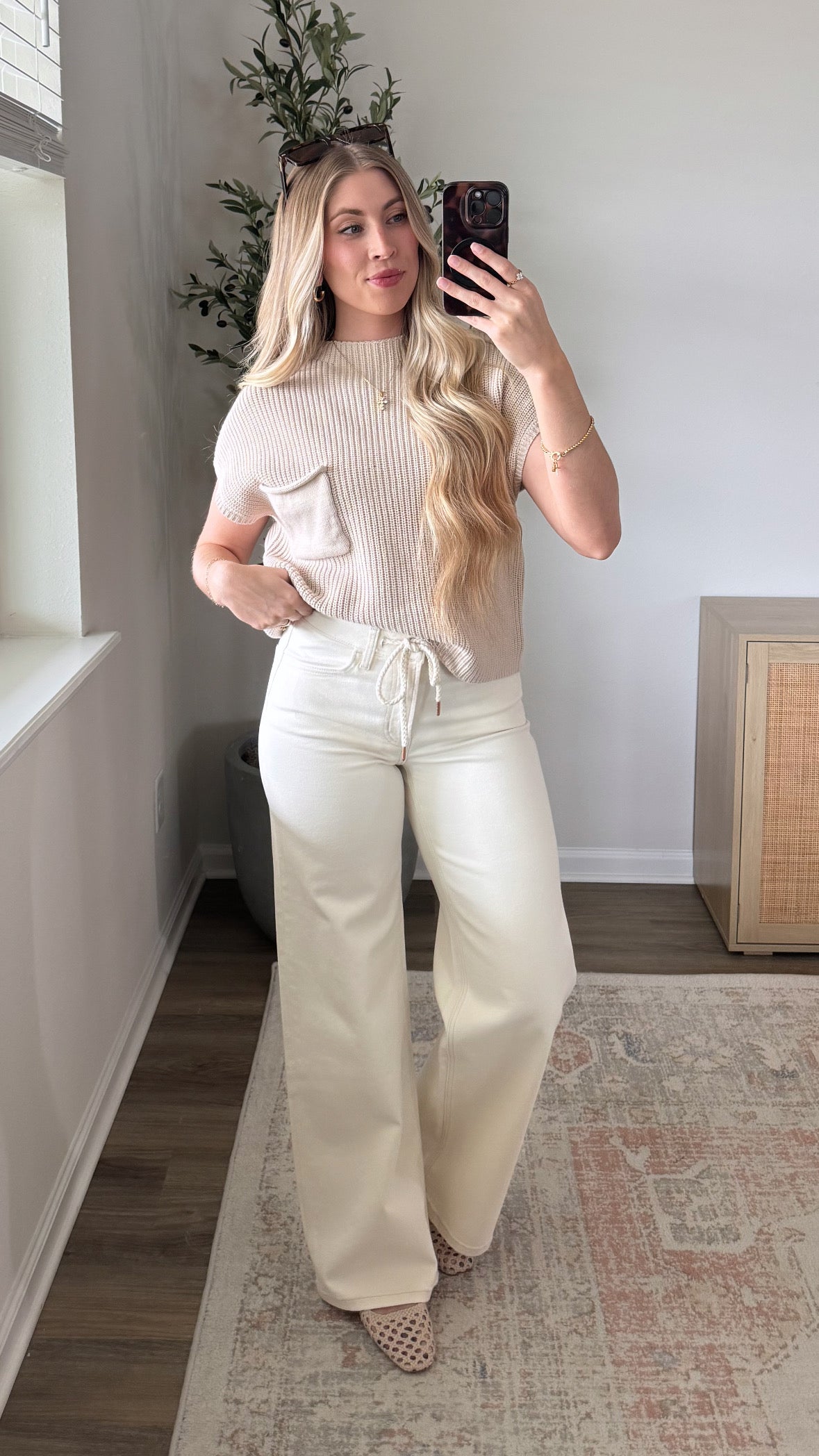 Sunday Wide Leg Denim / Cream