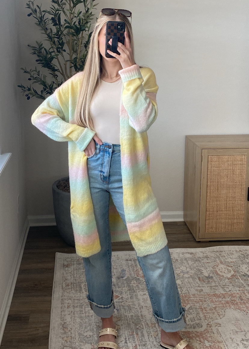 Pastel Rainbow Cardigan – Kae Clothing Llc