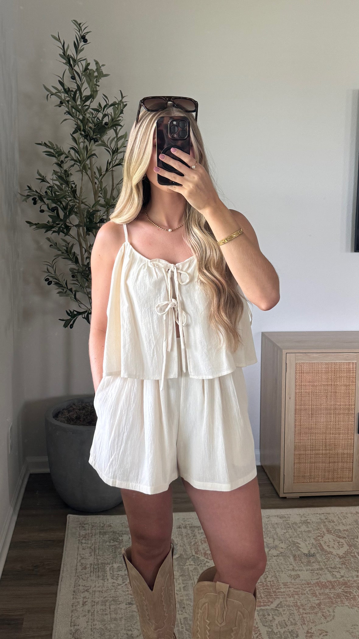 Montana Flowy Romper / Cream