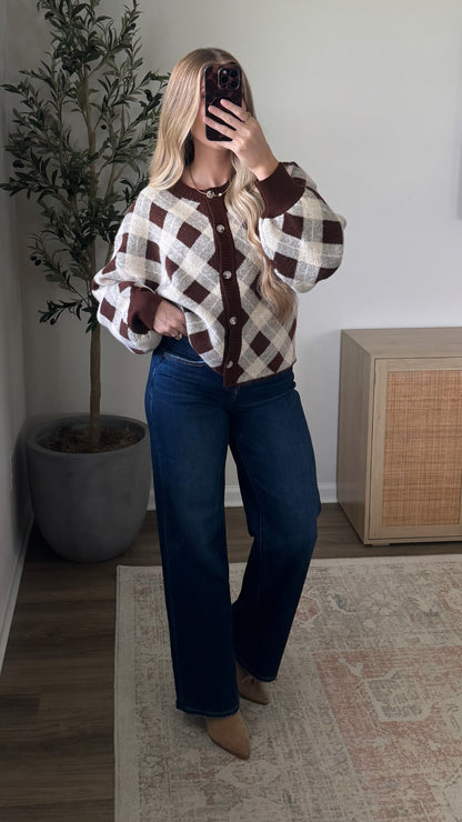 Kristen Wide Leg Denim / Dark Wash