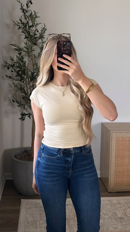 Cap Sleeve Butter Basic / Yellow