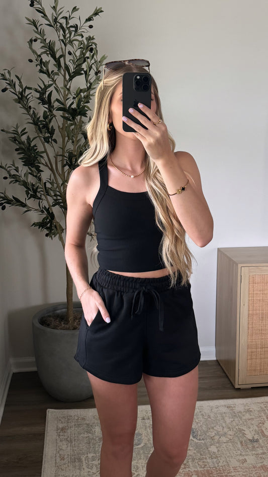 Summer Shorts Set / Black