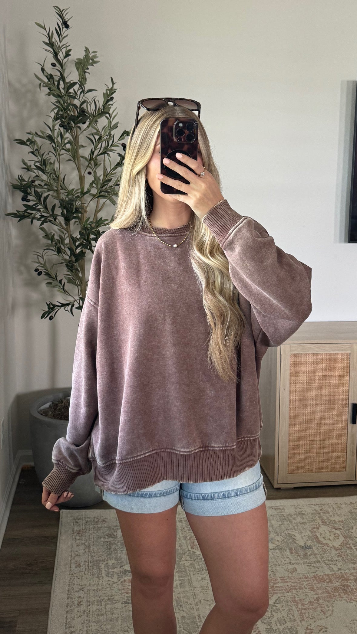 PREORDER (Estimated to ship 7/15) - Cozy Fleece Pullover / Dark Brown