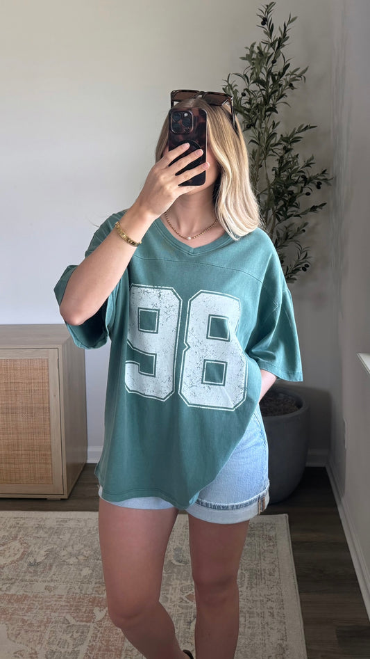 Varsity 98 Graphic Tee / Teal