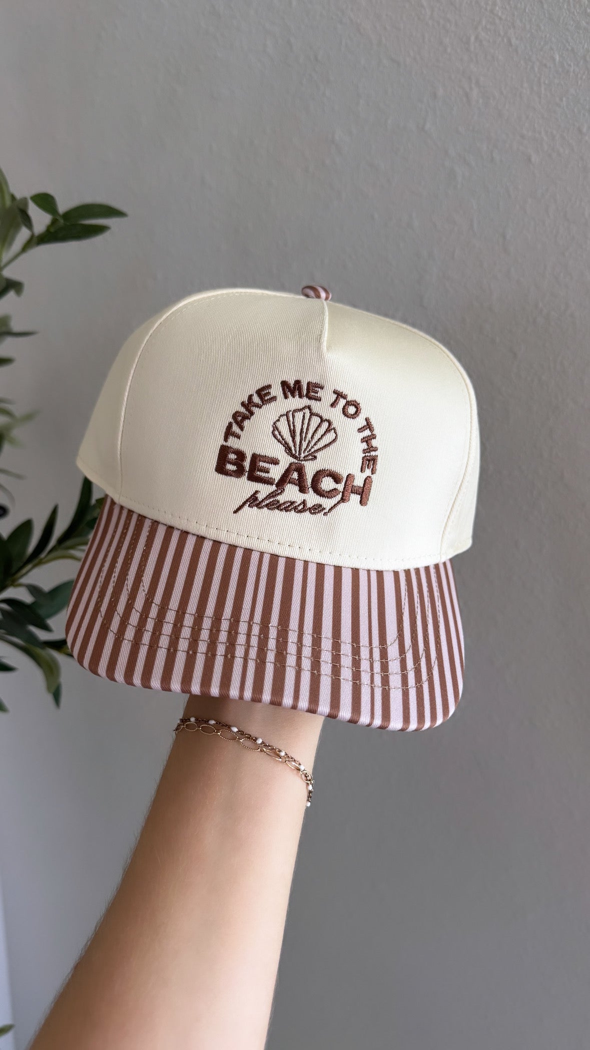 Take Me to the Beach Hat / Striped