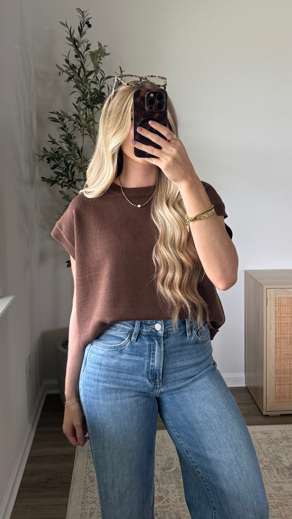 Classic Sweater Vest / Dark Brown