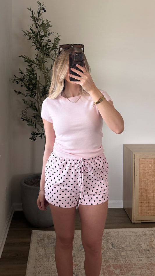 Dottie Lounge Shorts / Pink