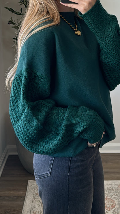 Cozy Winter Knit / Green