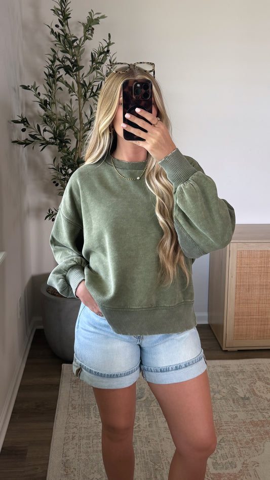 Everyday Fleece Pullover / Olive Green