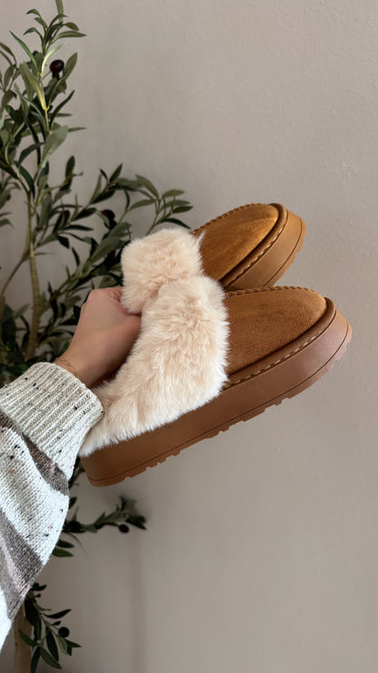 Platform Slipper / Chestnut