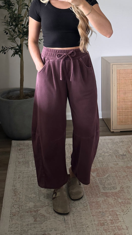 Barrel Sweatpants / Maroon