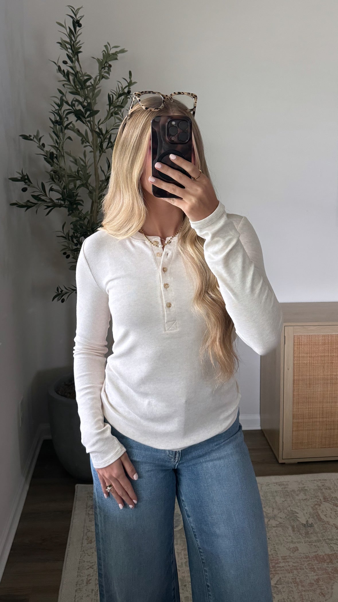 Modal Henley Top / Oatmeal
