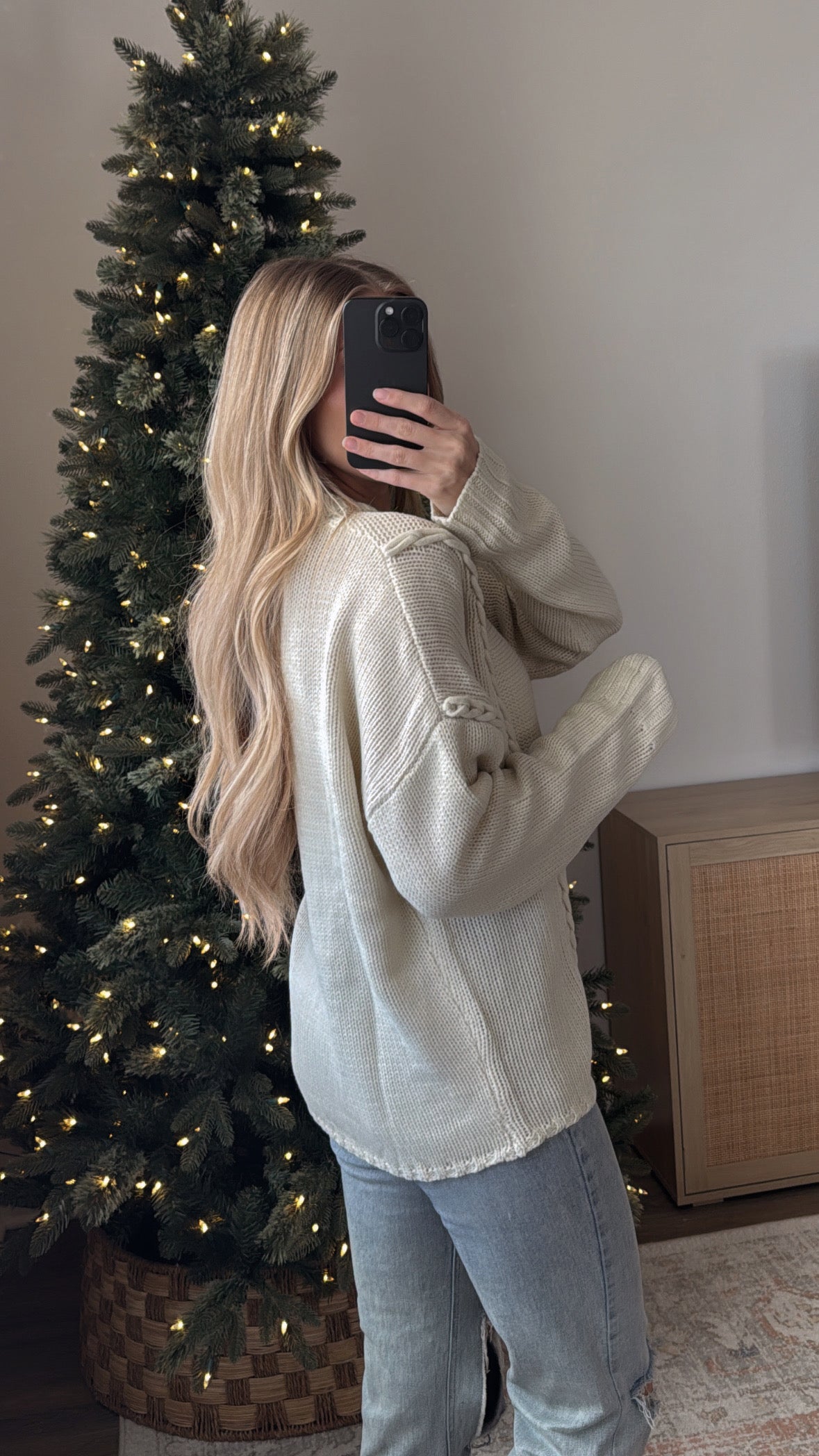 Nova Braided Sweater / Oatmeal