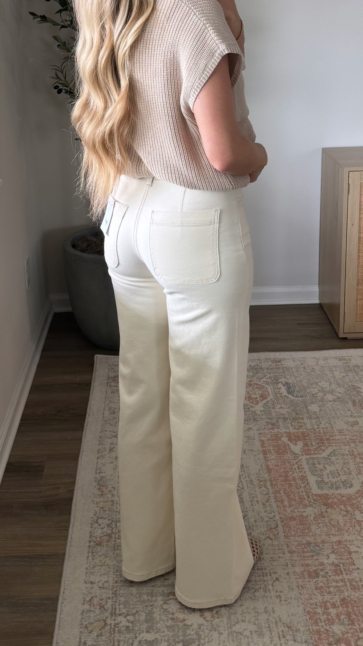 Sunday Wide Leg Denim / Cream