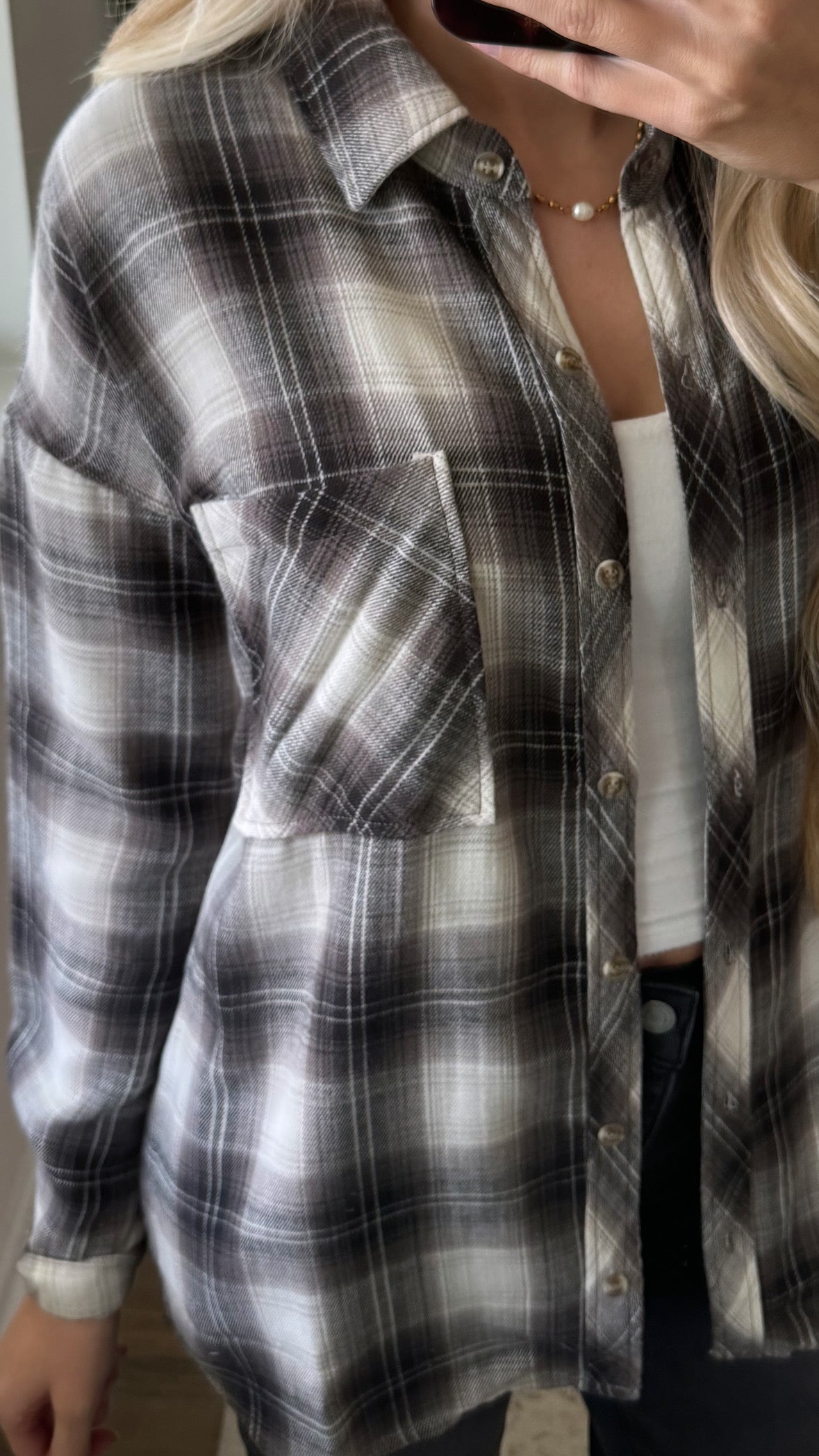 Falling Leaves Plaid Flannel