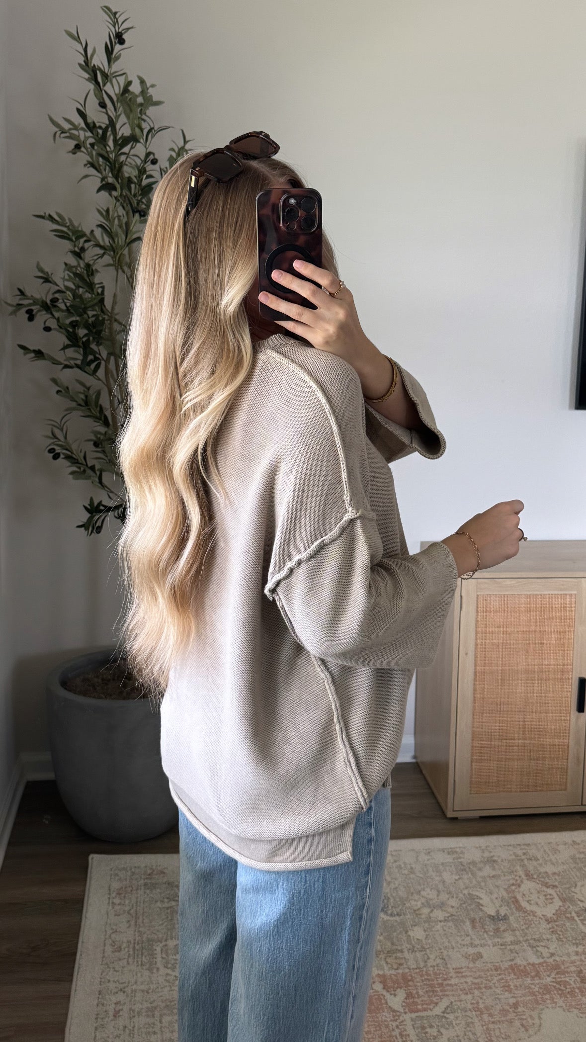 Tess Knit Top / Mocha