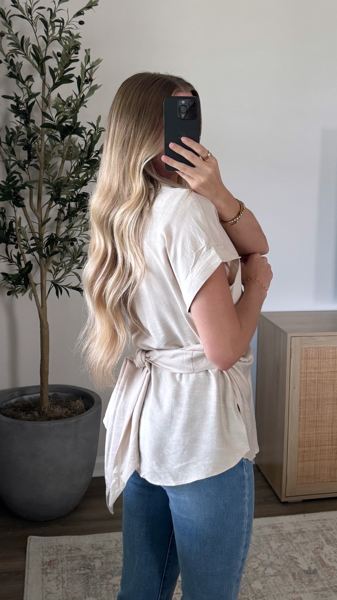 Isabella Blouse / Champagne